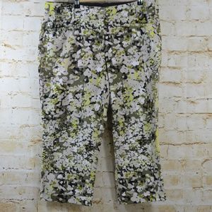 Lane Bryant Floral Capri Pants